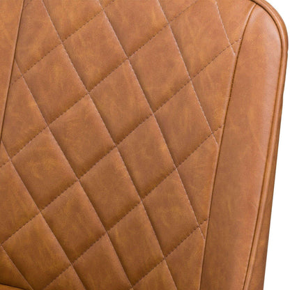 Oslo Tan Brown Leather Dining Chair
