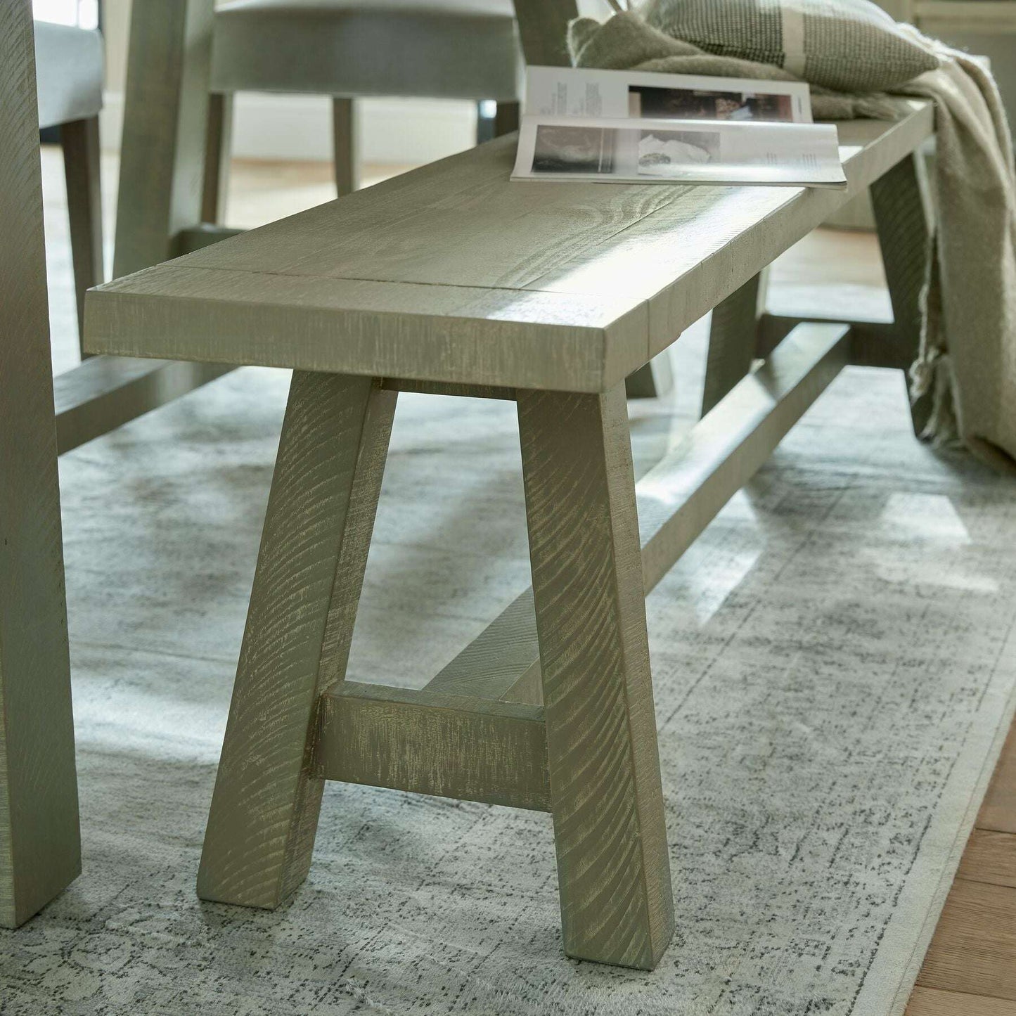 Saltaire Pine Wood Dining Bench