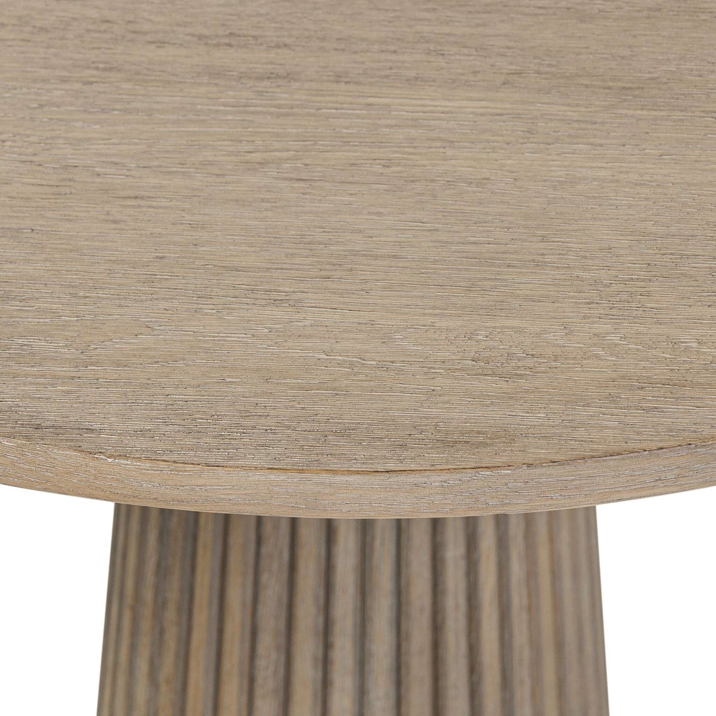 Sienna Oak Ribbed Side Table