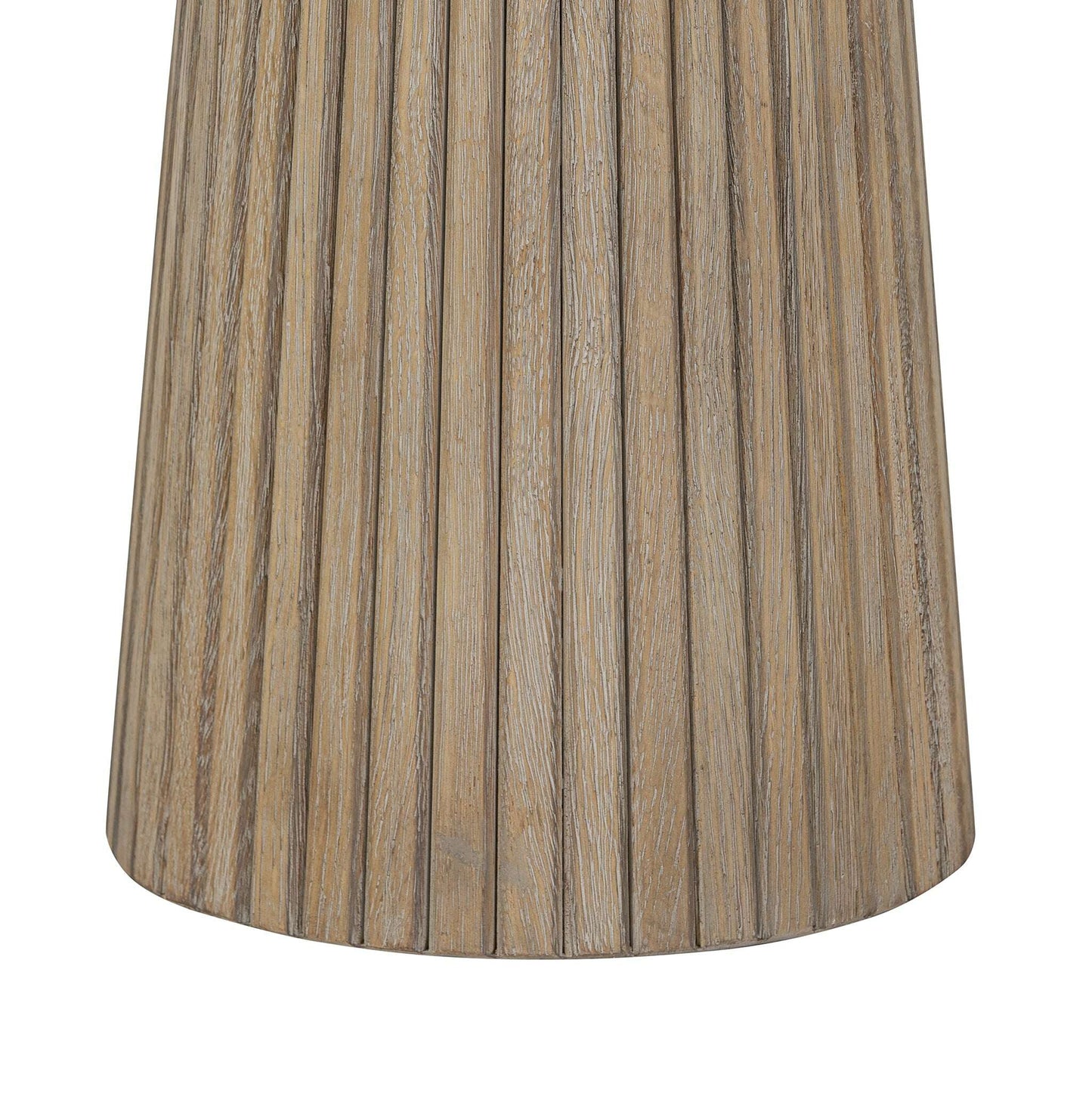 Sienna Oak Ribbed Side Table
