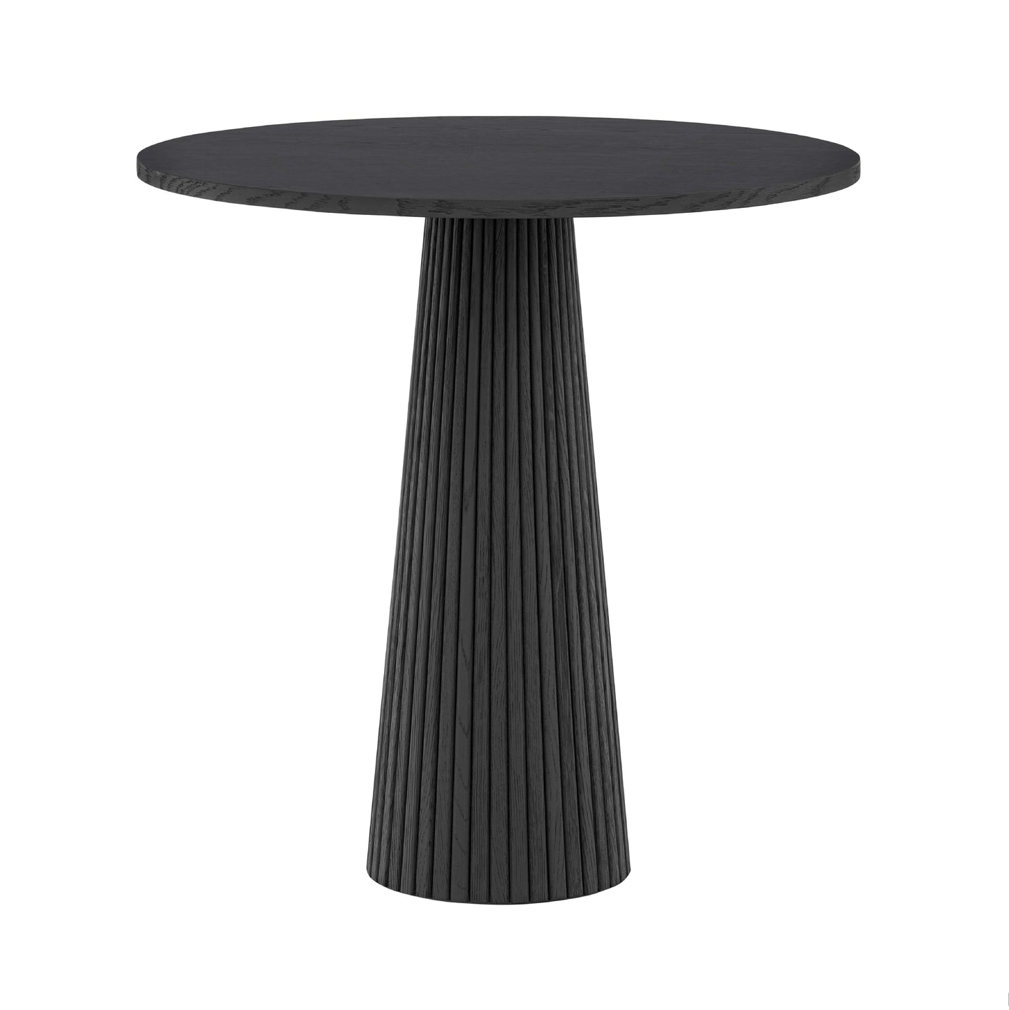 Sienna Oak Ribbed Side Table