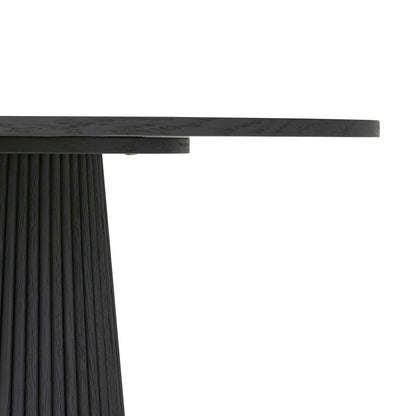 Sienna Oak Ribbed Side Table