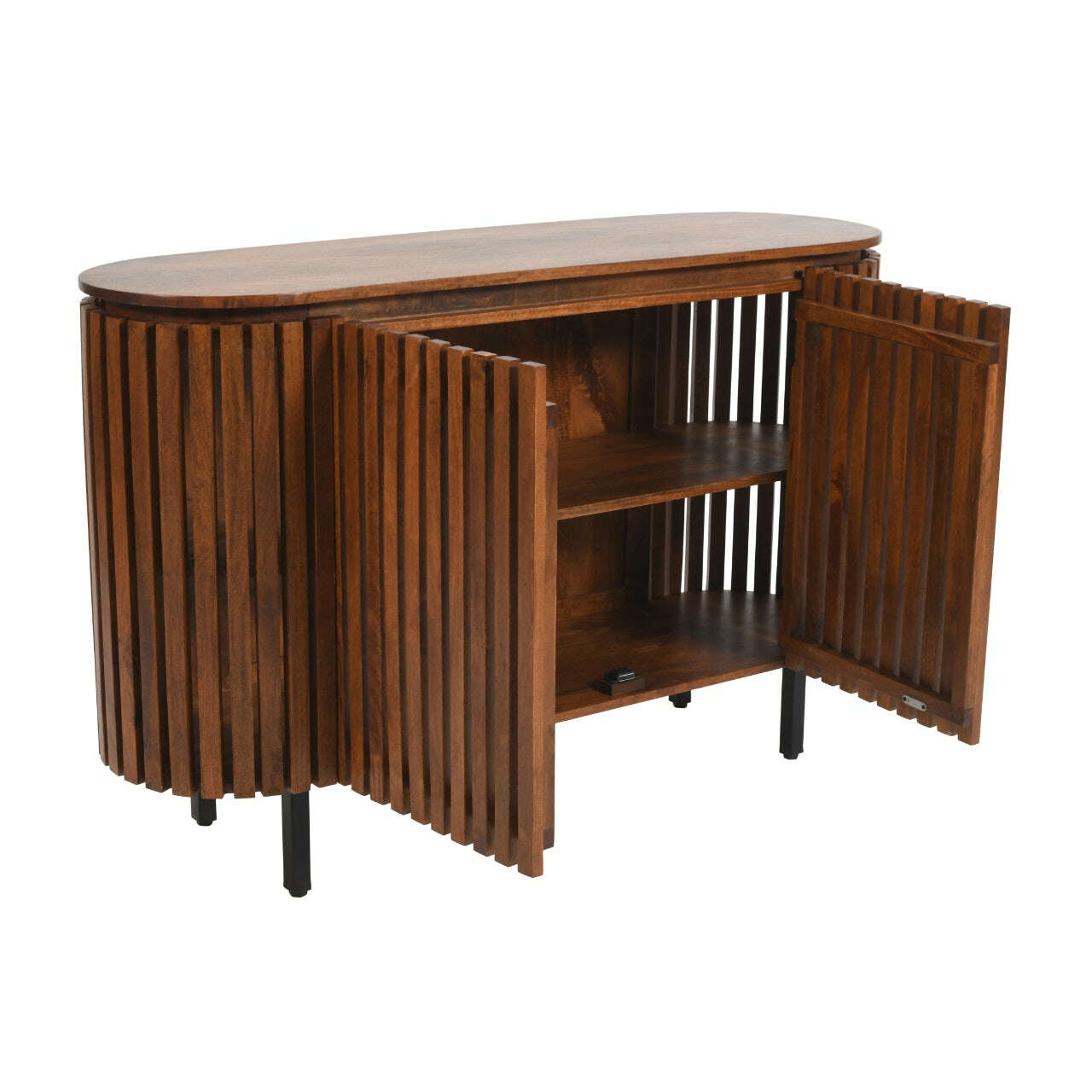 Slatted Mango Wood Sideboard