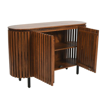 Slatted Mango Wood Sideboard