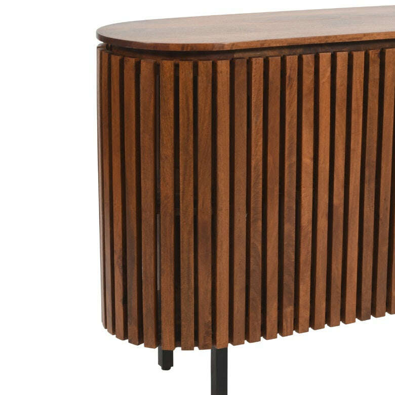 Slatted Mango Wood Sideboard