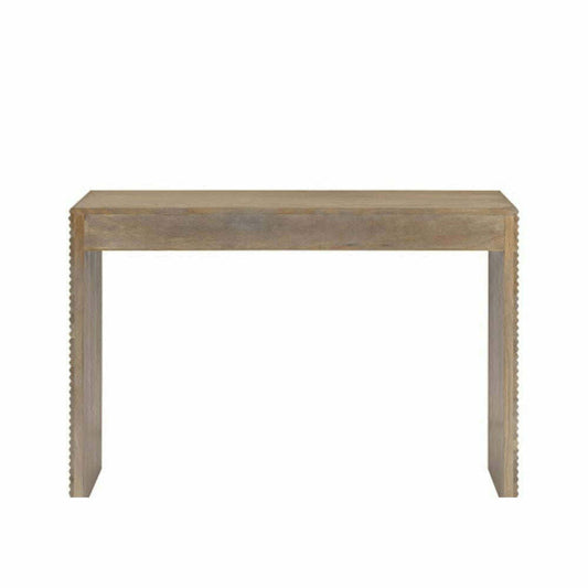 Solara Ribbed Oak Console Table - Console Table - Heart of Kitchens