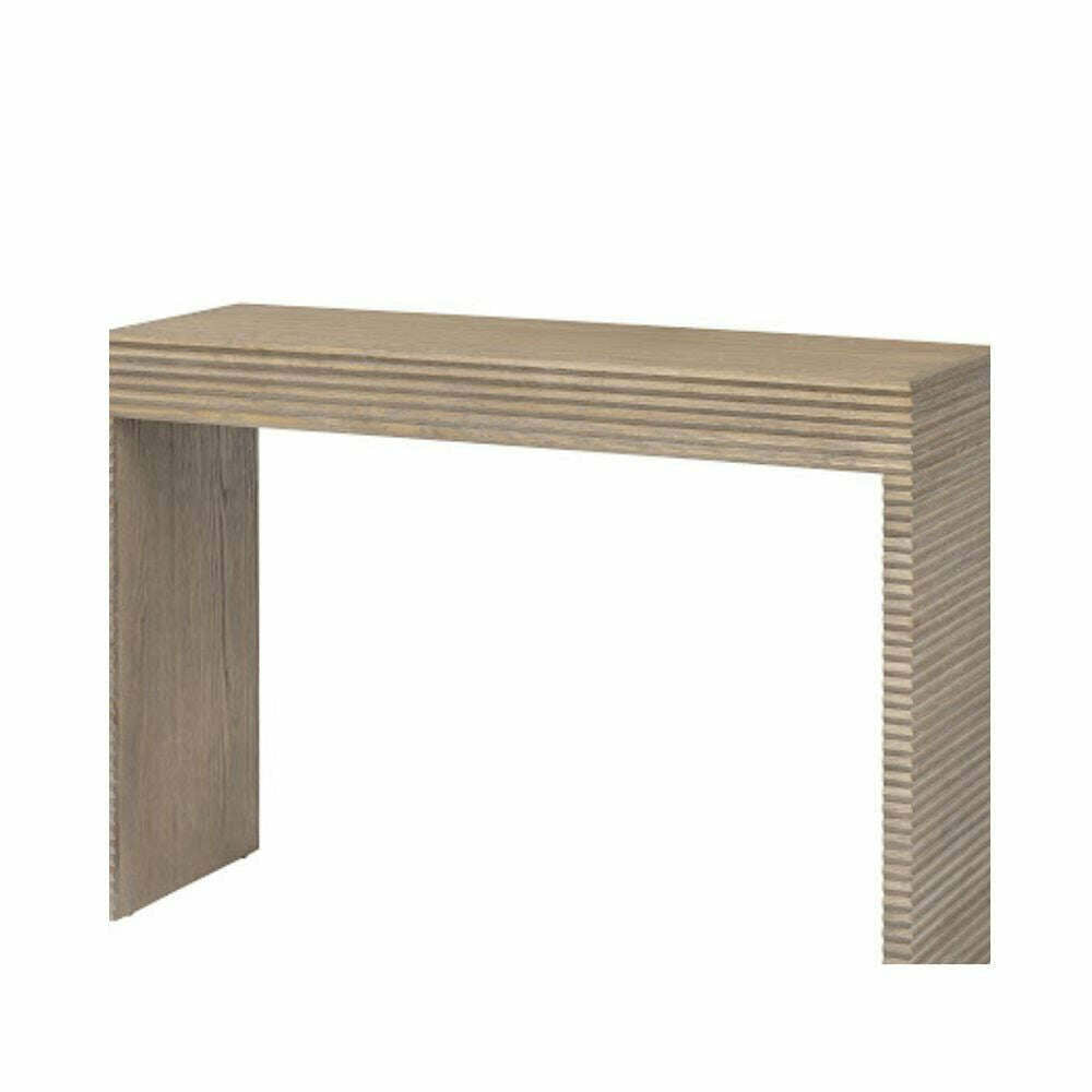 Solara Ribbed Oak Console Table - Console Table - Heart of Kitchens