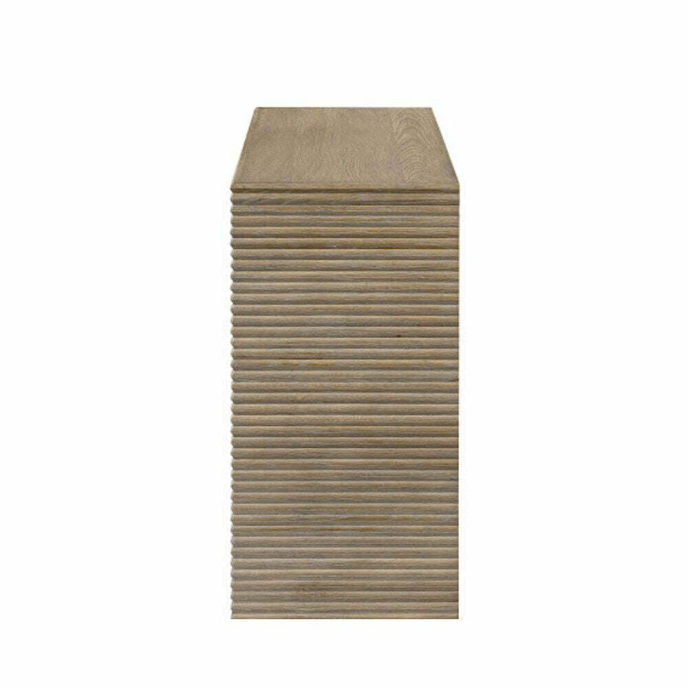 Solara Ribbed Oak Console Table - Console Table - Heart of Kitchens