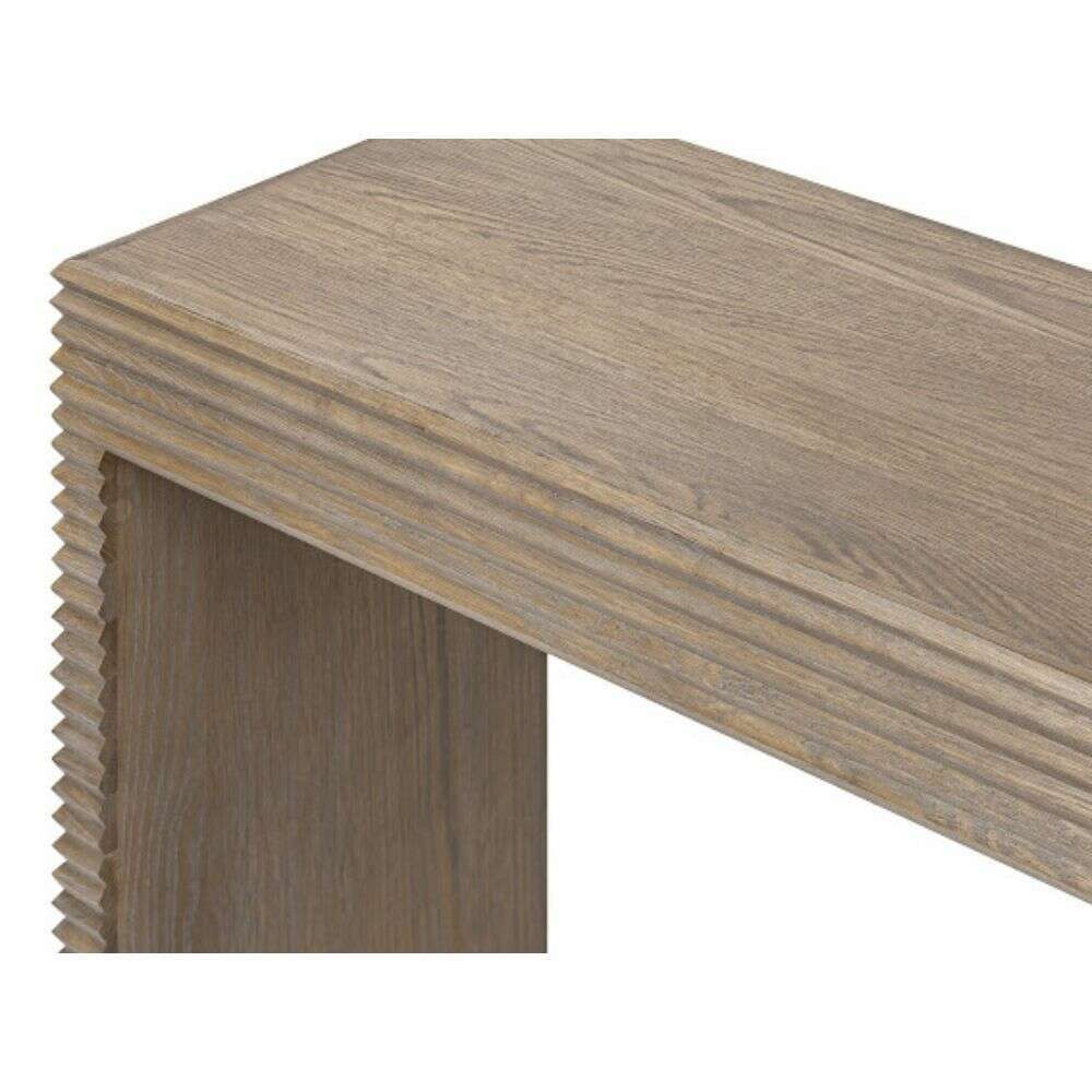 Solara Ribbed Oak Console Table - Console Table - Heart of Kitchens