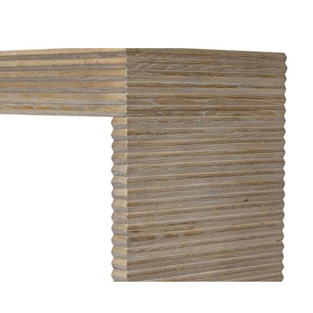 Solara Ribbed Oak Console Table - Console Table - Heart of Kitchens