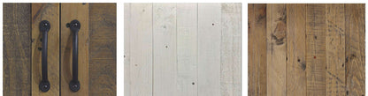 Splash of White Large Open Bookcase with Doors