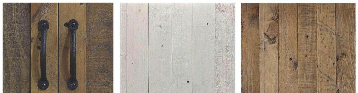 Splash of White Reclaimed Wood Small Console Table