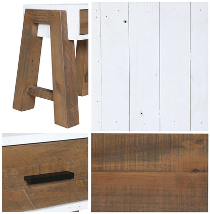 Trinity - Reclaimed Wood Console Table Open