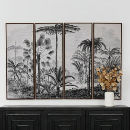 Palm Set of Four Framed Wall Art