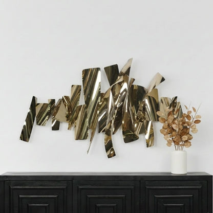 Stainless Steel Abstract Slice Wall Art