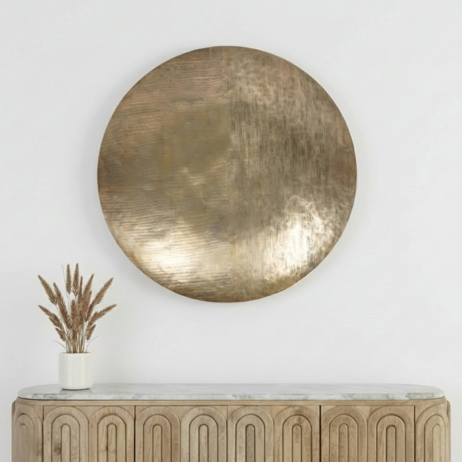 Southwold Antique Brass Round Wall Deco
