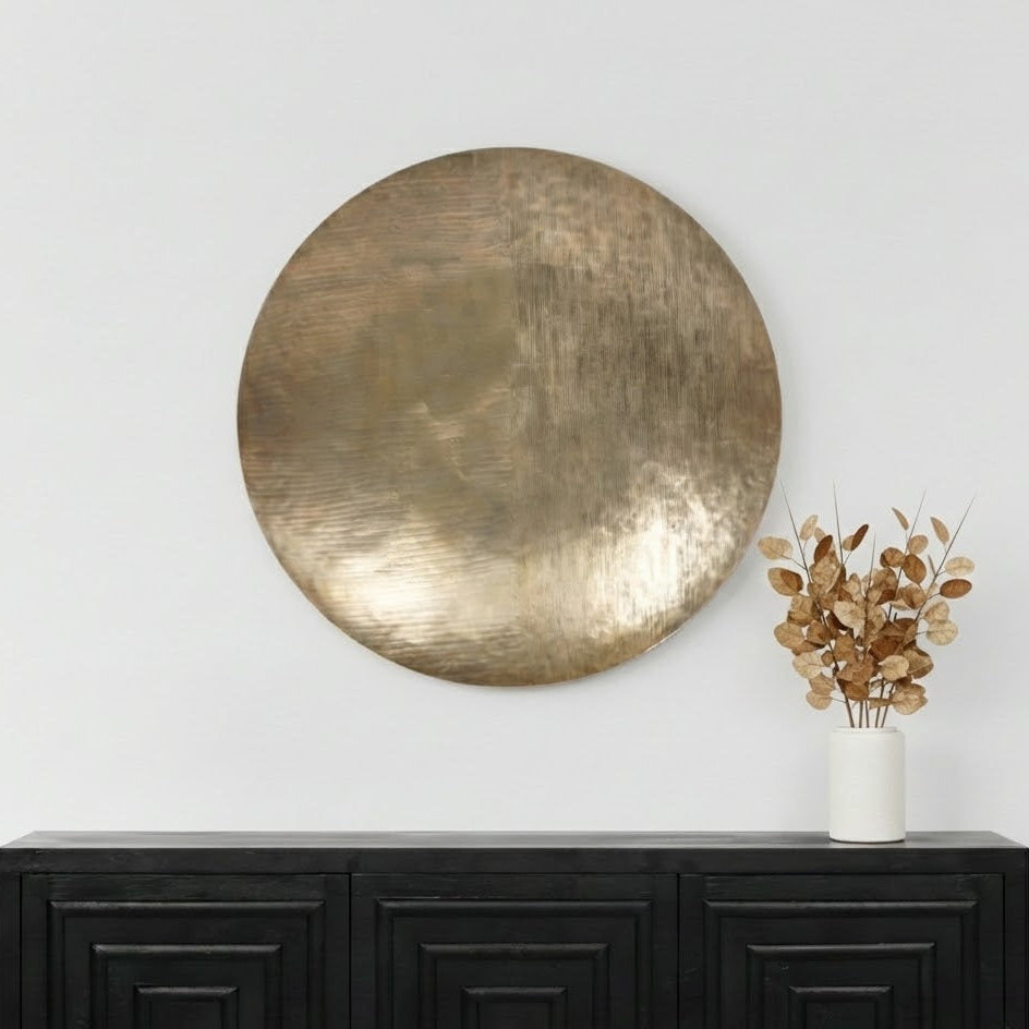Southwold Antique Brass Round Wall Deco