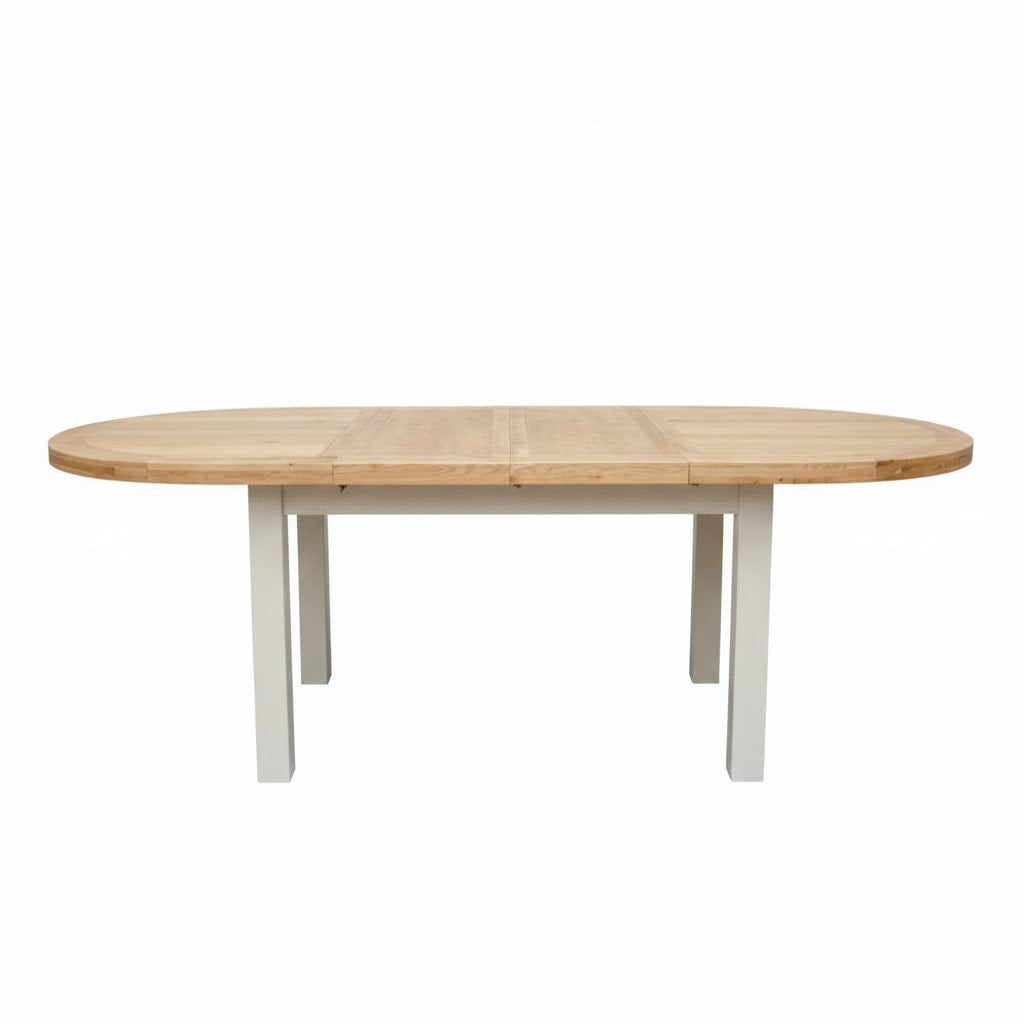 Deluxe Painted Oval Extendable Dining Table
