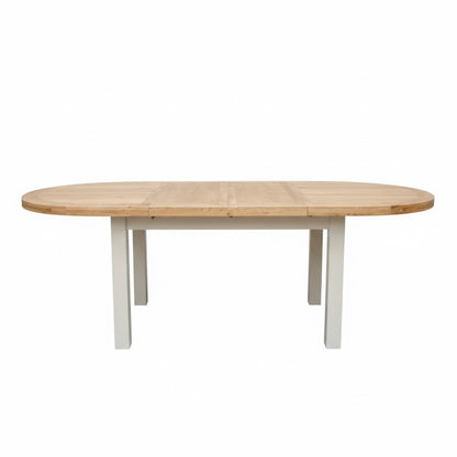 Deluxe Painted Oval Extendable Dining Table
