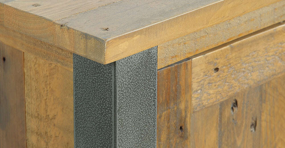 Urban Elegance Reclaimed Large Corner Bookcase