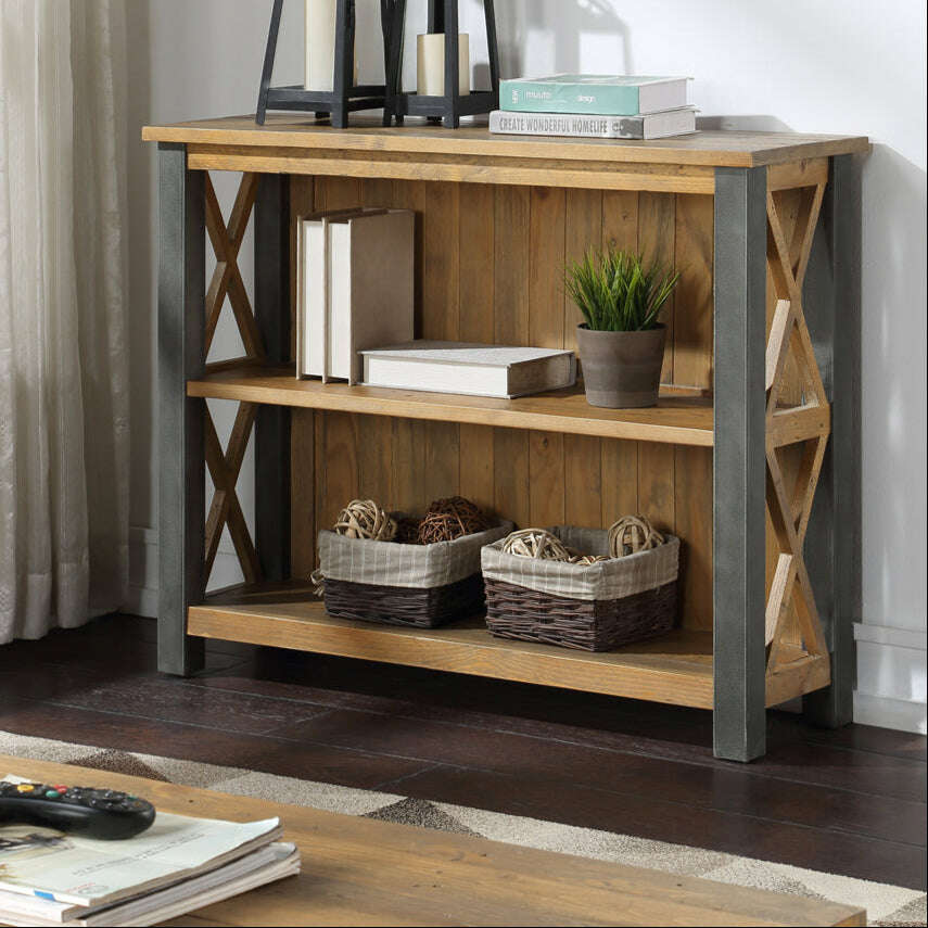 Urban Elegance Reclaimed Low Bookcase