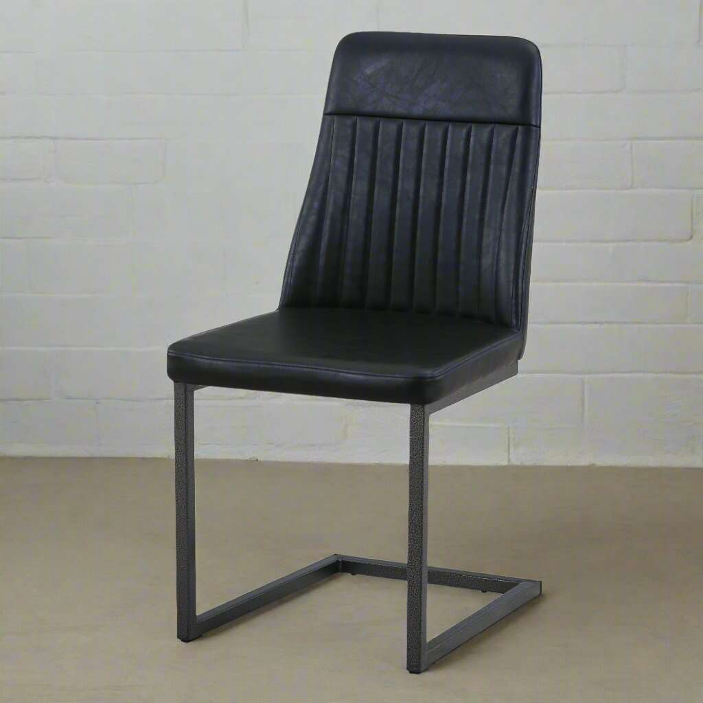Vintage Styled PU Leather Dining Chair (Set of 2)