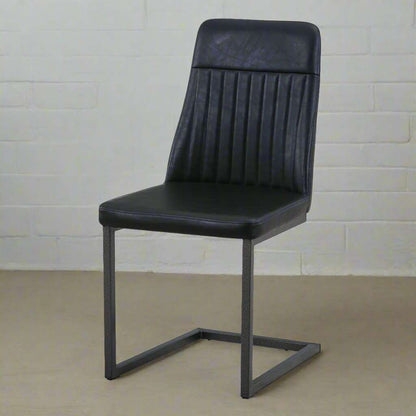 Vintage Styled PU Leather Dining Chair (Set of 2)
