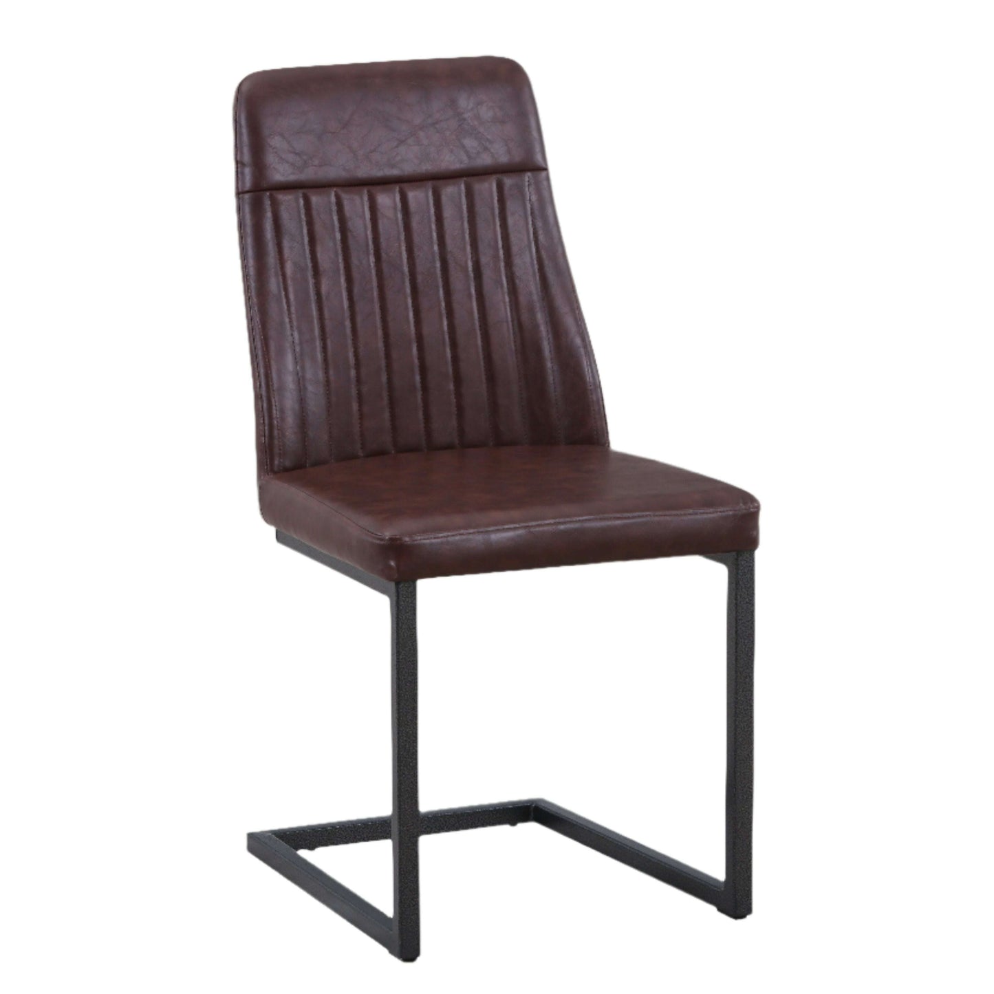 Vintage Styled PU Leather Dining Chair (Set of 2)